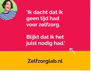 zelfzorg quote